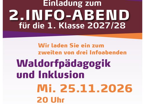Plakat zum 2. Infoabend