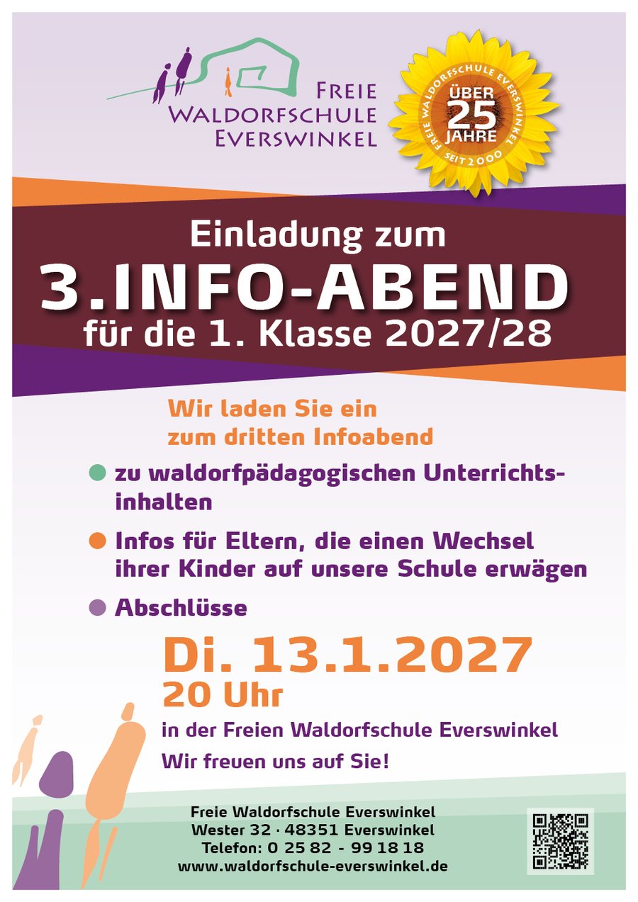 Plakat zum 3. Infoabend